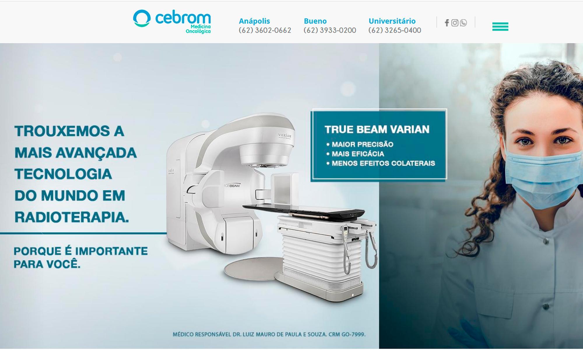 Desenvolvimento de Site Hospital Cebrom - AsWeb