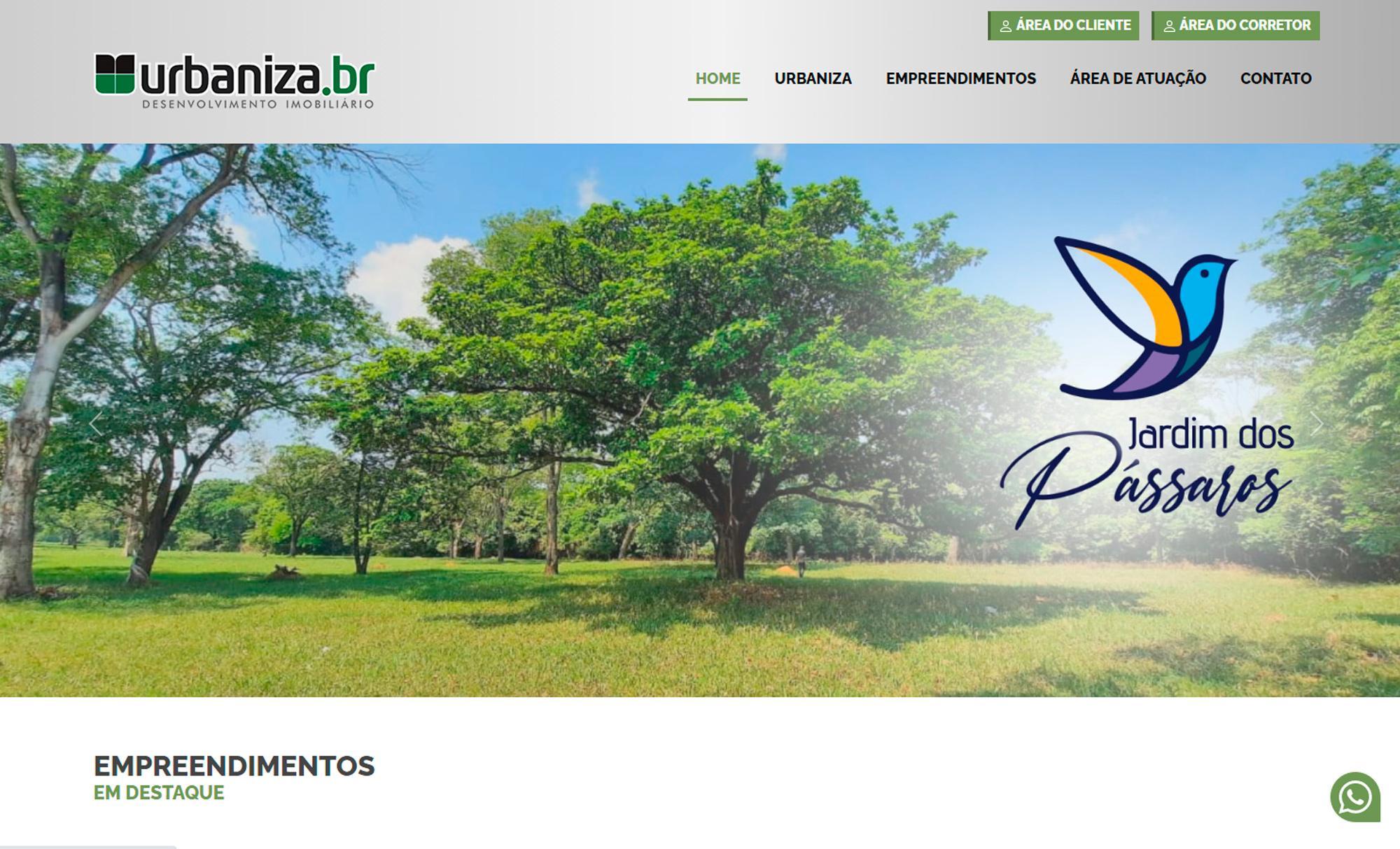 Desenvolvimento de Site Urbaniza BR - AsWeb