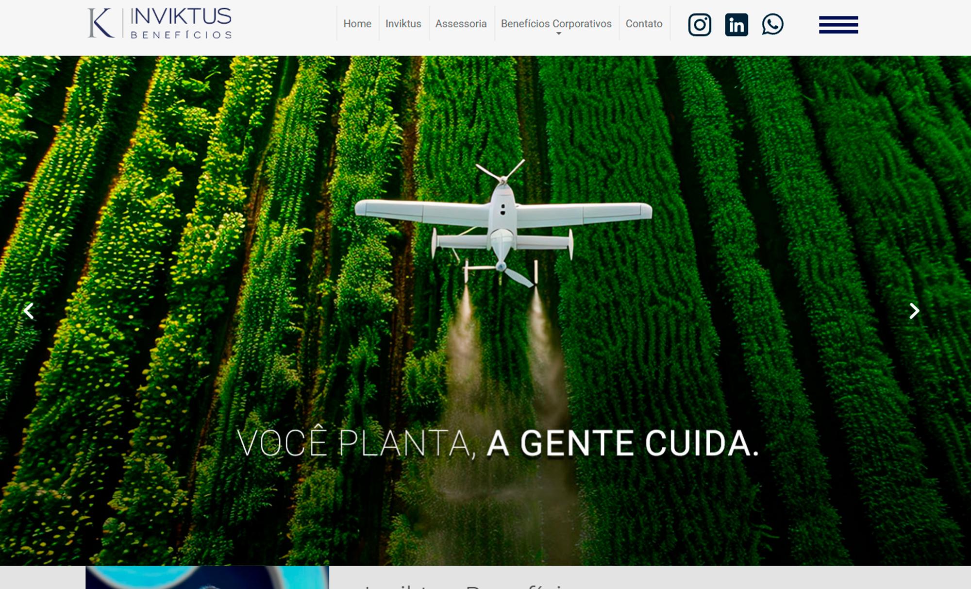 Desenvolvimento de Site Inviktus Benefícios - AsWeb