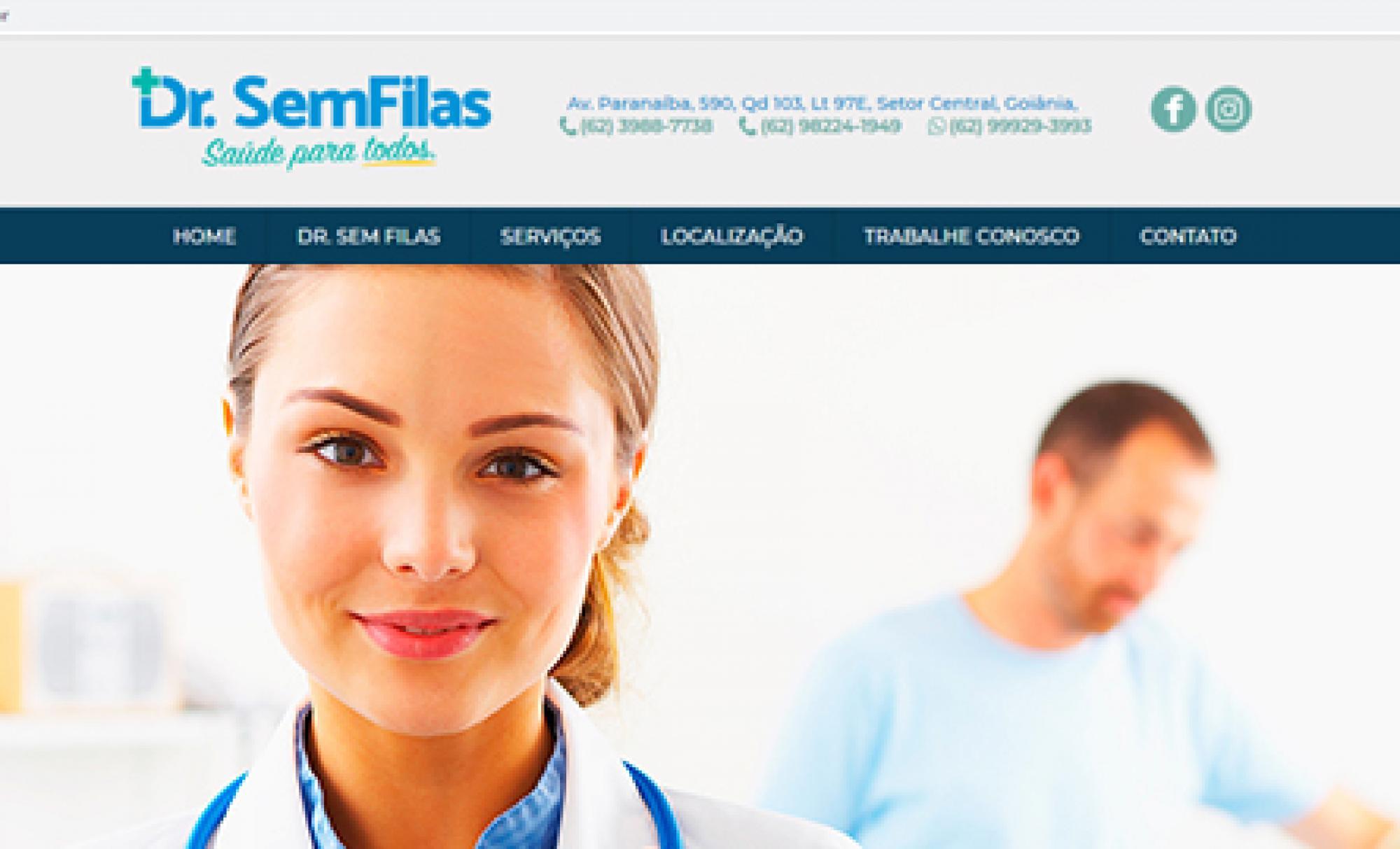 Desenvolvimento de Site Dr. Sem Filas - AsWeb