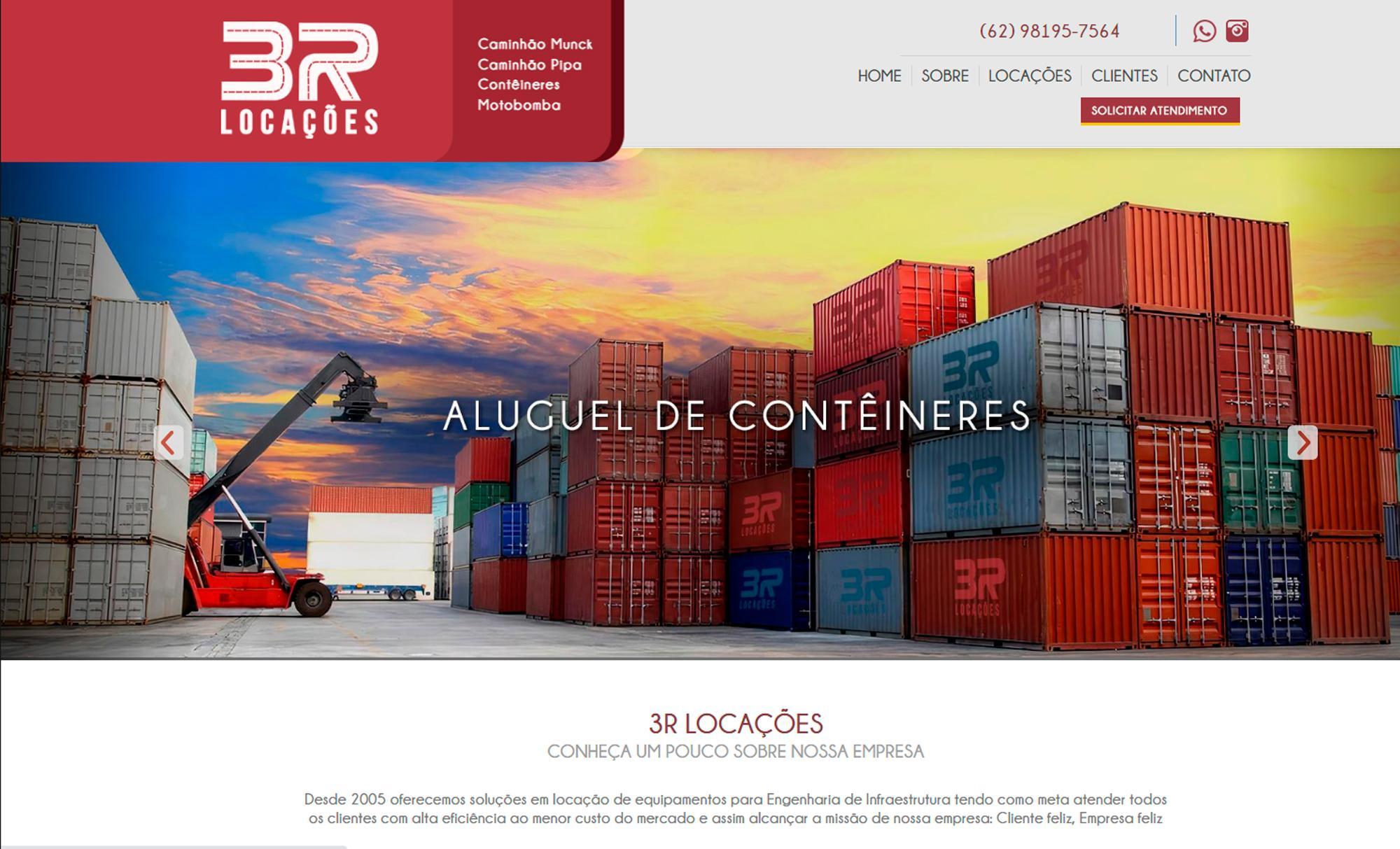 Desenvolvimento de Site 3R Locações - AsWeb