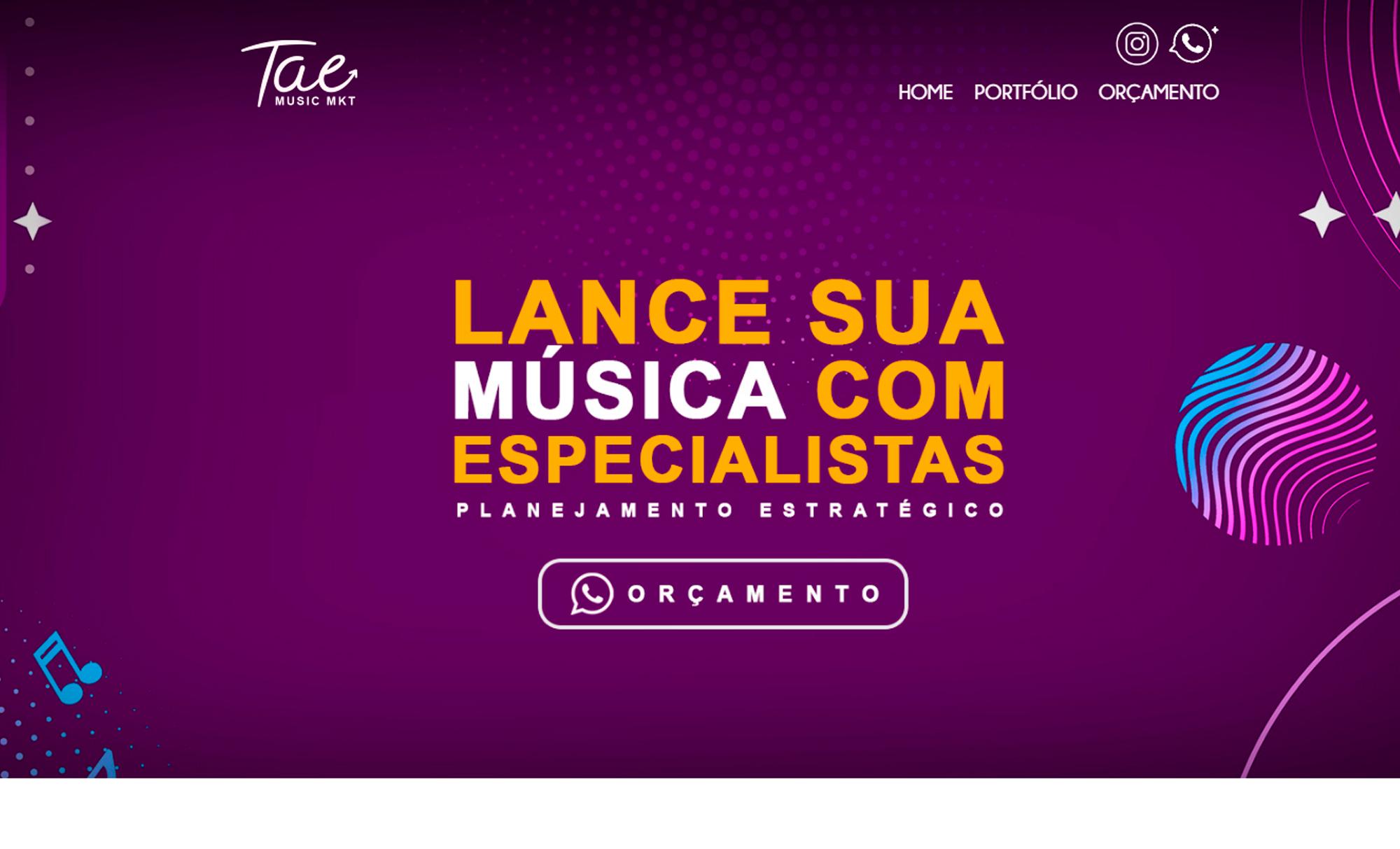 Desenvolvimento de Site Taê MKT - AsWeb