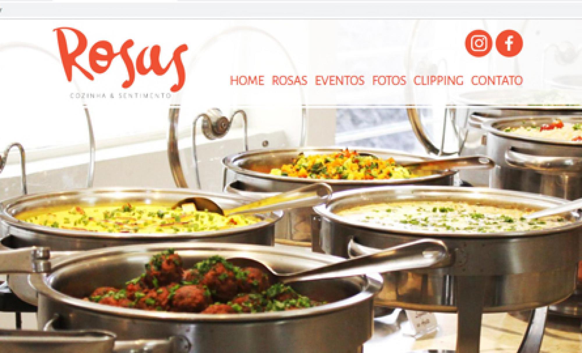 Desenvolvimento de Site Rosas Restaurante - AsWeb