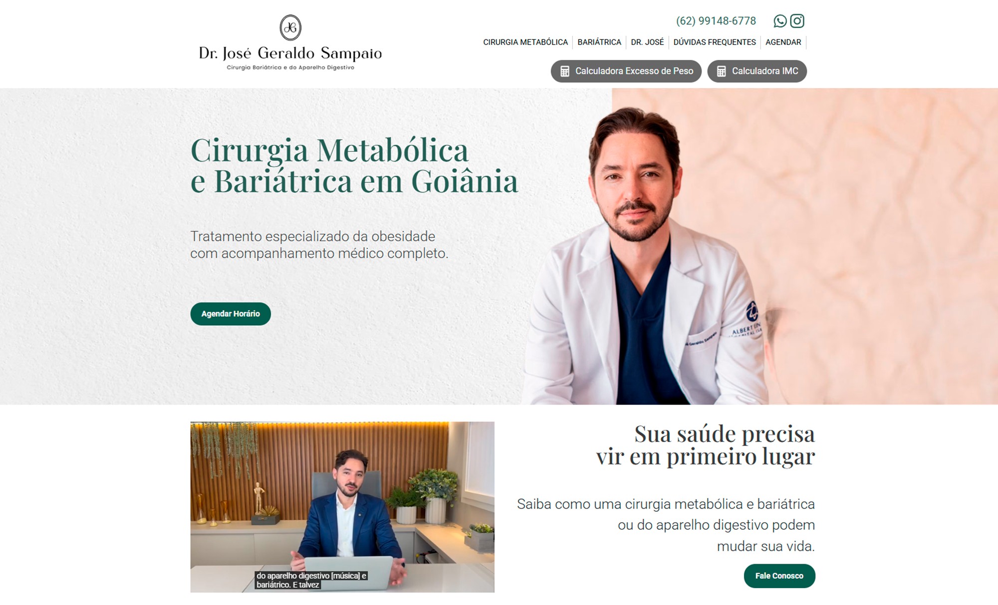 Desenvolvimento de Site Dr. José Geraldo - AsWeb