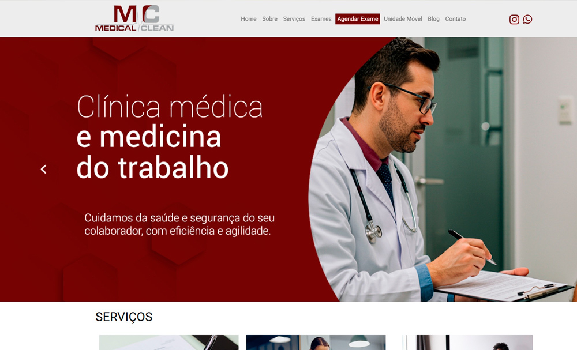 Desenvolvimento de Site Medical Clean - AsWeb