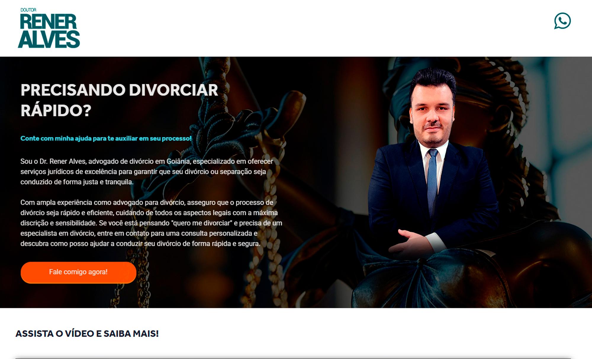 Desenvolvimento de Site Dr. Rener Alves - AsWeb