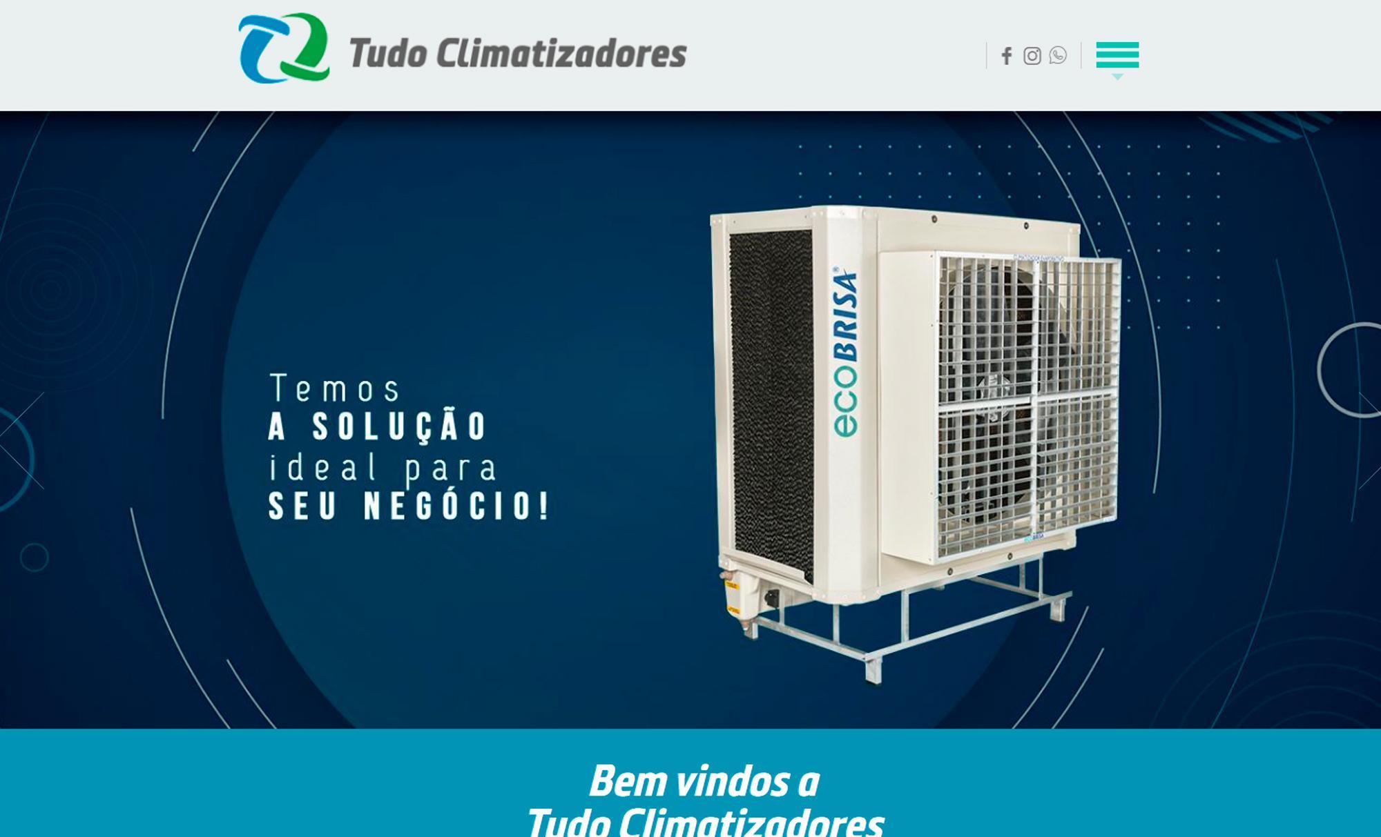 Desenvolvimento de Site Tudo Climatizadores - AsWeb